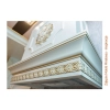 Listwa Drewniana Bukowa Kręgi Otwarte Rozety Luksus 60x8mm 1200mm 0223