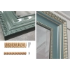 Listwa Drewniana Bukowa Półwałek 20x10mm 1000mm Ozdobna Meble Ramy 0022M