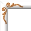 DEKOR 175x50 mm Lewy Ornament Ozdobny Dekoracyjny z Pyłu Drzewnego DIY