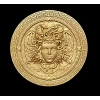 DEKOR fi 270 mm Okrągła Rozeta Ornament Ozdobny MEDUZA Pył Drzewny VERSACE