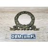 ORNAMENT MOSIĘŻNY 89x73 mm Dekor Okrągła Rozeta Ozdobna Retro Vintage Antyk