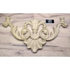 DEKOR 270x410 mm Ornament Ozdobny Ażurowa Korona z Pyłu Drzewnego DIY
