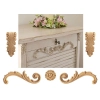 DEKOR 145x50 mm Prawy Ornament Ozdobny Dekoracyjny z Pyłu Drzewnego DIY