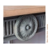 Listwa Drewniana Bukowa Owalne Żłobienia Frezowana 76x6mm 1200mm 0176
