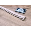 Listwa Drewniana Bukowa Warkocz Półwałek 26x13mm 1200mm Dekoracja 0035M