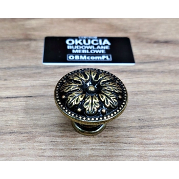 GAŁKA Meblowa 30 mm Rączka ACANTO Uchwyt Szafki Retro Antyk STARE ZŁOTO