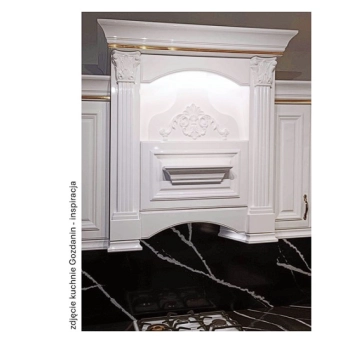 DEKOR 180x320 mm Ornament Ozdobny Ażurowy Panel z Pyłu Drzewnego DIY