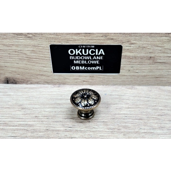 GAŁKA Meblowa 20 mm Rączka ACANTO Uchwyt Szafki Antyk STARE ZŁOTO