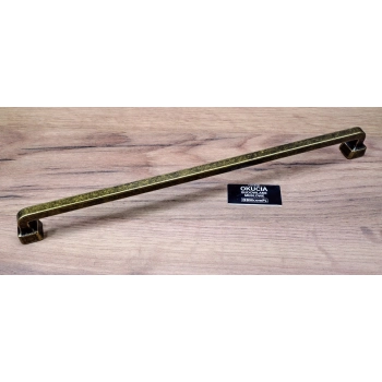 UCHWYT Meblowy 340x20 Relingowy BRERA Loft Industrialny Stary Mosiądz L-320
