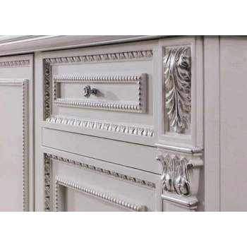 KAPITEL Liść Akantu 83x240mm DEKOR Ozdobny Ornament Pył Drzewny do Mebli
