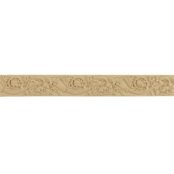 Listwa Elastyczna Pył Drzewny Akant Kwiaty 55x580mm Wpust Dekor Meble