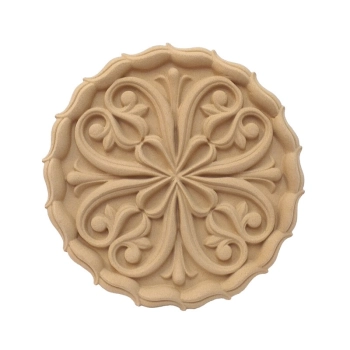 DEKOR fi 170 mm Kwiaty Rozeta Ornament Ozdobny Rośliny Pyłu Drzewnego DIY