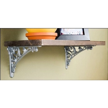 WSPORNIK Półki Uchwyt Podpórka BAROCCO 200x142 mm 50kg STARA STAL