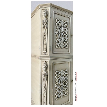 DEKOR 570x75 mm Pilaster Kariatyda Ornament Ozdobny z Pyłu Drzewnego DIY