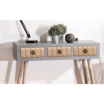 Listwa Drewniana Bukowa Sześciokąty Geometryczna 100x9mm 1200mm 0138