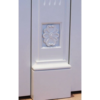 DEKOR 55x70 Rozeta Ornament Ozdobny Dekoracyjny Kwiat z Pyłu Drzewnego DIY