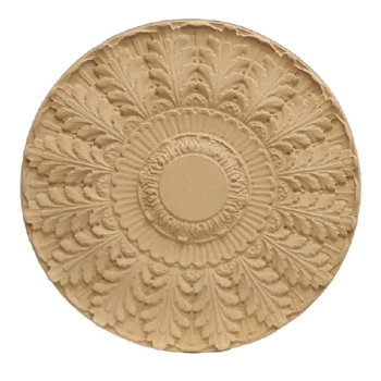 DEKOR fi 240 mm Okrągła Rozeta Ornament Ozdobny Kwiaty z Pyłu Drzewnego