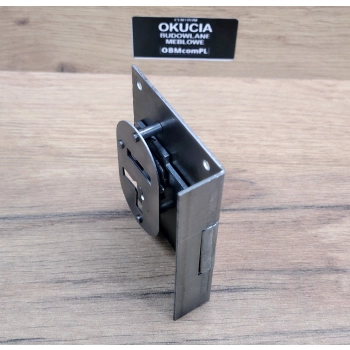 ZAMEK Meblowy na Klucz 35 mm Pół Wpuszczany Stara Stal Retro Antyk LEWY