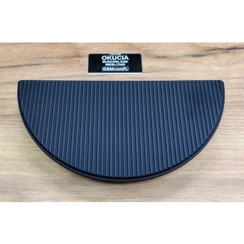 UCHWYT Meblowy 160x80 Półksiężyc Półokrąg Rączka Art Deco CZARNY MAT L-96