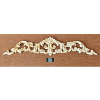 DEKOR 640x140 mm Ornament Ozdobny Dekoracyjny Korona z Pyłu Drzewnego DIY
