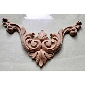 DEKOR 180x107 mm Ornament Ozdobny Dekoracyjny Narożnik z Pyłu Drzewnego DIY