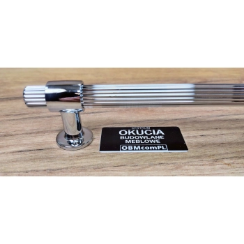 UCHWYT Meblowy 360x12 Rączka Szafki Ritmo Art Deco Ryflowany CHROM L-320
