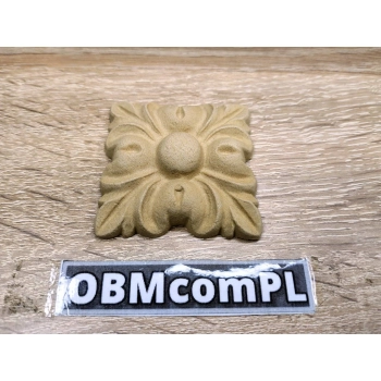 DEKOR 50x50 Rozeta Ornament Ozdobny Dekoracyjny Romb z Pyłu Drzewnego DIY