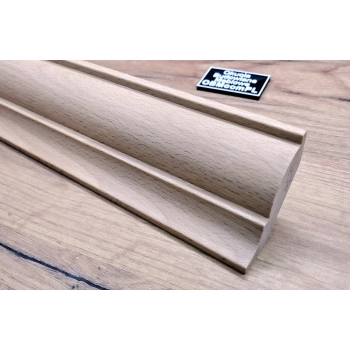 GZYMS Drewniany Bukowy Wieńczący 52x53mm 1200mm Meble Dekoracja 0436