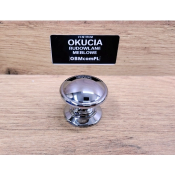 GAŁKA Meblowa 30 mm Antyk TAZIO Rączka Uchwyt Szafki MOSIĄDZ CHROM Połysk