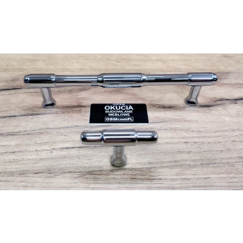 GAŁKA Meblowa 50x11 T-BAR TORUS Nowoczesny Designerski Uchwyt CHROM Połysk