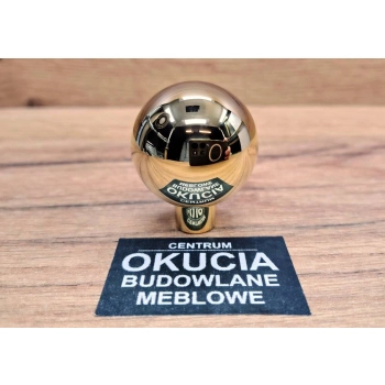 GAŁKA Meblowa 33 mm Kula Okrągła Rączka Ball Uchwyt Szafki ZŁOTY Połysk