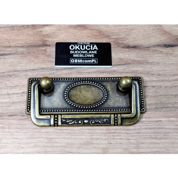 UCHWYT Meblowy ROERO Poziomy bez otworu na klucz Retro Vintage L-64 mm