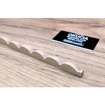 Listwa Drewniana Bukowa Ćwierćwałek 9x9mm 1000mm Ozdobna Meble Ramy 0024Q