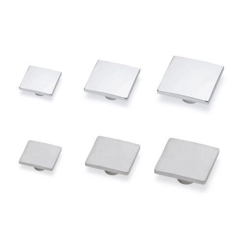 GAŁKA Meblowa 32x32 mm Kwadratowa Rączka Wave Uchwyt Szafki CHROM Połysk