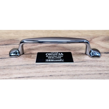 UCHWYT Meblowy 130x20 BEA Rączka Szafek Retro Vintage CHROM Połysk L-96 mm