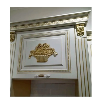 DEKOR 350x225 mm Rzeźbiony Ornament Kosz Ozdobny z Pyłu Drzewnego DIY