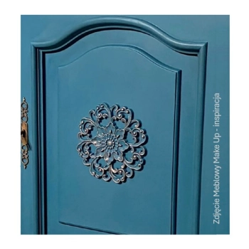 DEKOR fi 390 mm Okrągła Rozeta Ornament Ozdobny Rośliny Pył Drzewy DIY