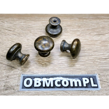 GAŁKA Meblowa 20 mm Średnia GIGI Retro Uchwyt Vintage Rączka MOSIĄDZ Patyna
