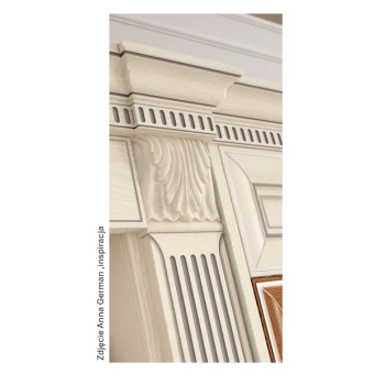 KAPITEL Liść Akantu 80x120mm DEKOR Ozdobny Ornament Pył Drzewny do Mebli