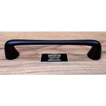 UCHWYT Meblowy 184x35 Relingowy TONDA Rączka CZARNY MATOWY L-160 mm