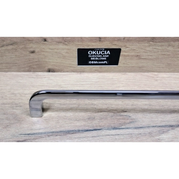 UCHWYT Meblowy 332x7 Relingowy CLIP Designerski Reling CHROM Połysk L-320