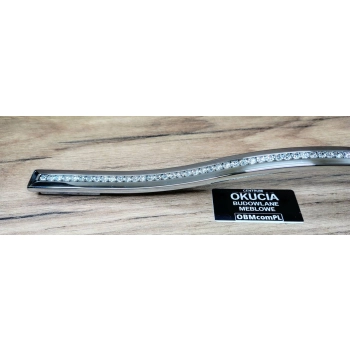 UCHWYT Meblowy 340x15 mm ESEDRA Design SZKŁO Kryształowe L-288 L-320 CHROM