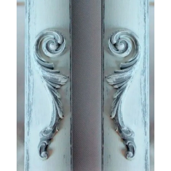 DEKOR 175x50 mm Lewy Ornament Ozdobny Dekoracyjny z Pyłu Drzewnego DIY
