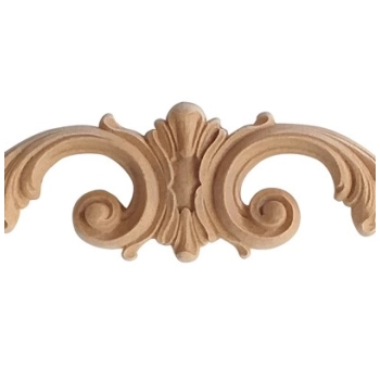 DEKOR 400x80 mm Ornament Ozdobny Dekoracyjny Korona z Pyłu Drzewnego DIY