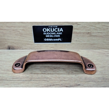 UCHWYT Meblowy MUSZELKA SIRIO 97x35 Rączka Szafki Stara MIEDŹ L-32 mm