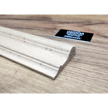 Listwa Drewniana Bukowa Opaskowa 45x13mm 1200mm Gzyms Meble Dekoracja 0613