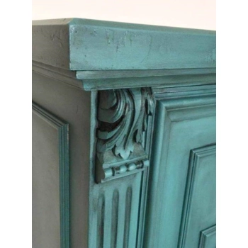 KAPITEL Liść Akantu 67x96mm DEKOR Ozdobny Ornament Pył Drzewny do Mebli