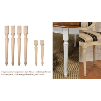 NOGA DREWNIANA DO MEBLI FLUTED F990033