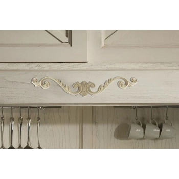 DEKOR 400x80 mm Ornament Ozdobny Dekoracyjny Korona z Pyłu Drzewnego DIY