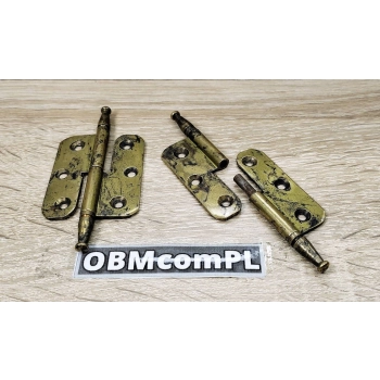 ZAWIAS Meblowy 50x80 mm Składany Retro Antyk Ozdobny MOSIĄDZ Patyna LEWY